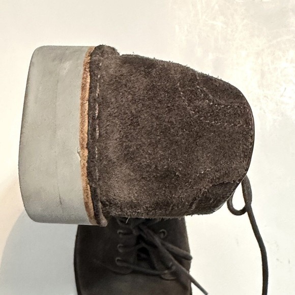 John Varvatos Shoes Mens Size 8 M Sid Eva Brown Suede Derby Comfort Commuter - Picture 7 of 14